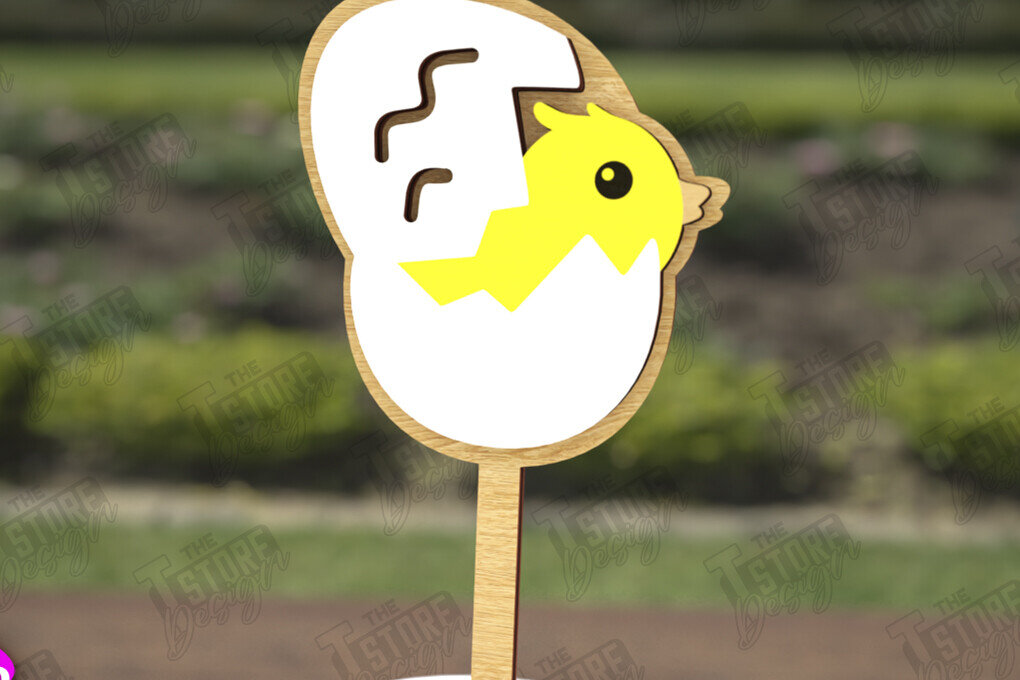 Σετ των 2 Intra απο ξύλο plywood  Χρώμα wenge 3mm-4mm πάχος - Πασχαλινά μπαστούνια για ανακατεύοντας ποτά | CNC Δίασταση 15x15 cm INTRAFABR-91554634