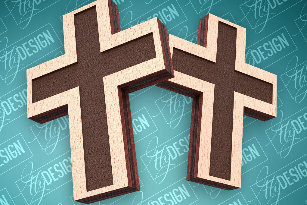 Σετ των 3 Intra απο ξύλο plywood  Χρώμα wenge 3mm-4mm πάχος - Πασχαλινά σκουλαρίκια με λέιζερ | CNC Δίασταση 3x3 cm INTRAFABR-120783106