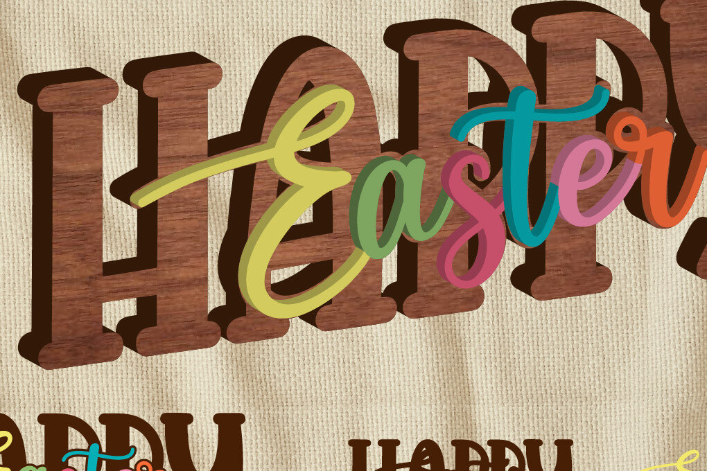 Σετ των 2 Intra απο ξύλο plywood  Χρώμα wenge 3mm-4mm πάχος - Πασχαλινό File - Dxf Eps Δίασταση 14x5 cm INTRAFABR-104291939