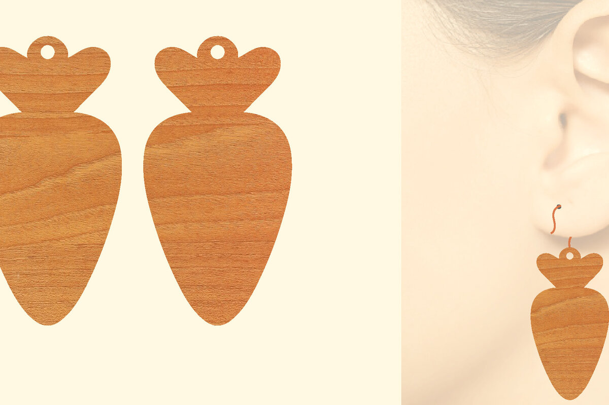 Σετ των 3 Intra απο ξύλο plywood  Χρώμα wenge 3mm-4mm πάχος - Πασχαλινά Ξύλινα Σκουλαρίκια Laser Δίασταση 3x3 cm INTRAFABR-55136081