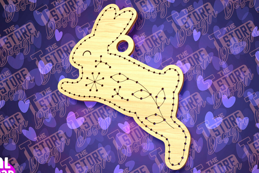 Σετ των 2 Intra απο ξύλο plywood  Χρώμα wenge 3mm-4mm πάχος - Πασχαλινό Ξυλοκέντημα Κενό | Δίασταση 15x15 cm INTRAFABR-112451899