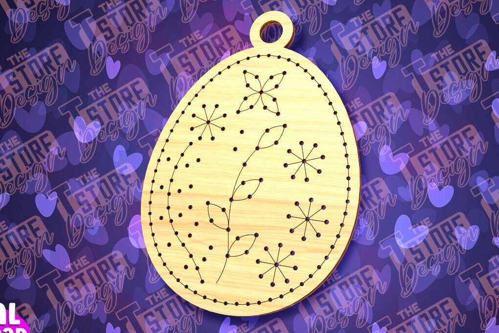 Σετ των 2 Intra απο ξύλο plywood  Χρώμα wenge 3mm-4mm πάχος - Πασχαλινό Ξυλοκέντημα Κενό | Δίασταση 15x15 cm INTRAFABR-112451914