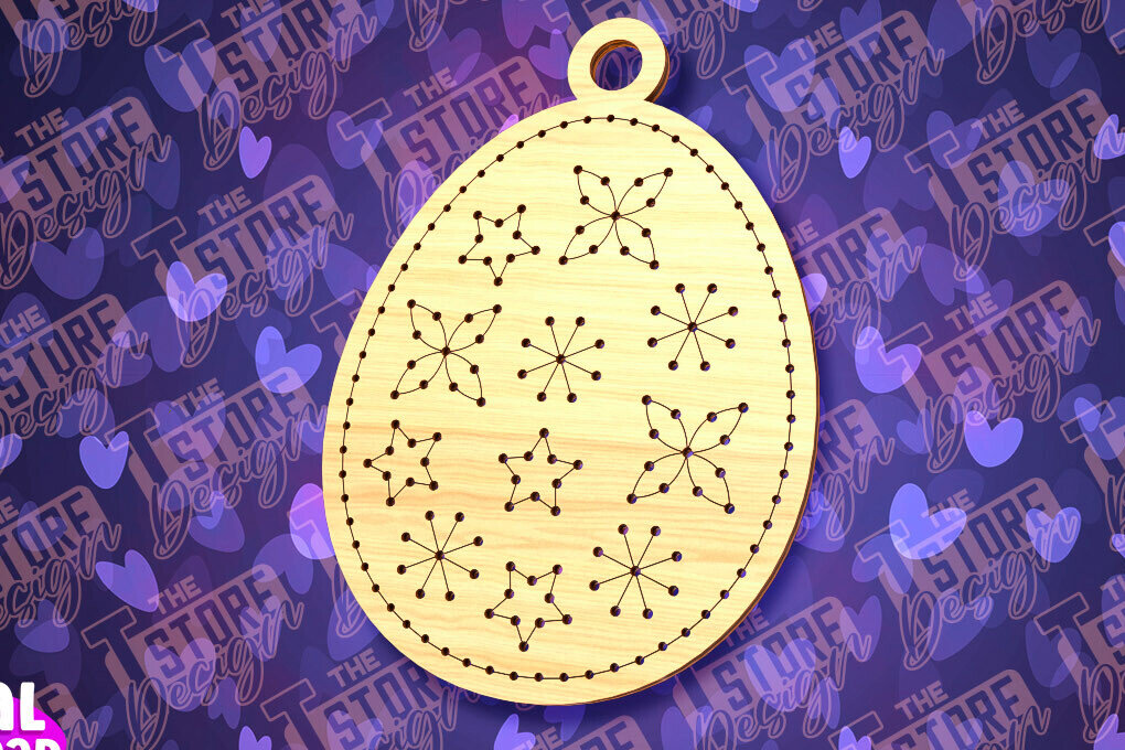 Σετ των 2 Intra απο ξύλο plywood  Χρώμα wenge 3mm-4mm πάχος - Πασχαλινό Ξυλοκέντημα Κενό | Δίασταση 15x15 cm INTRAFABR-112451928