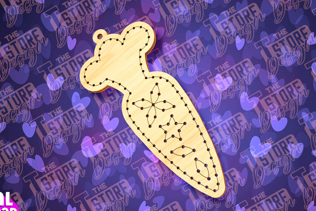 Σετ των 2 Intra απο ξύλο plywood  Χρώμα wenge 3mm-4mm πάχος - Πασχαλινό Ξυλοκέντημα Κενό | Δίασταση 15x15 cm INTRAFABR-112451970