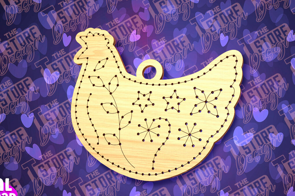 Σετ των 2 Intra απο ξύλο plywood  Χρώμα wenge 3mm-4mm πάχος - Πασχαλινό Ξυλοκέντημα Κενό | Δίασταση 15x15 cm INTRAFABR-57574355