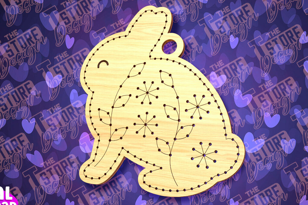 Σετ των 2 Intra απο ξύλο plywood  Χρώμα wenge 3mm-4mm πάχος - Πασχαλινό Ξυλοκέντημα Κενό | Δίασταση 15x15 cm INTRAFABR-114118157