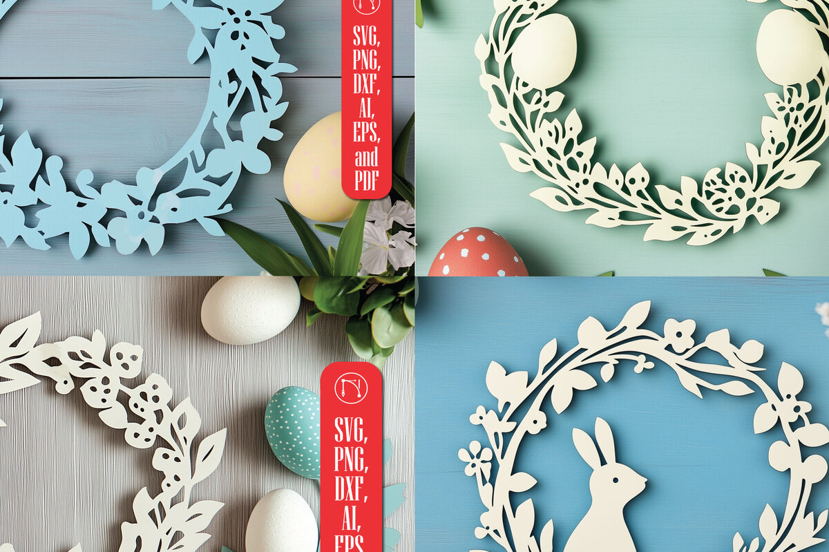 Σετ των 2 Intra απο ξύλο plywood  Χρώμα wenge 3mm-4mm πάχος - Πασχαλινά στεφάνια Bundle Δίασταση 4x4 cm INTRAFABR-66573811