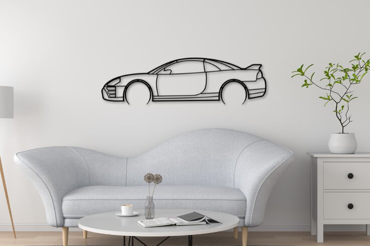 Σετ των 2 Intra απο ξύλο plywood  Χρώμα wenge 3mm-4mm πάχος - Eclipse Car Silhouette Δίασταση 20x20 cm INTRAFABR-72009152