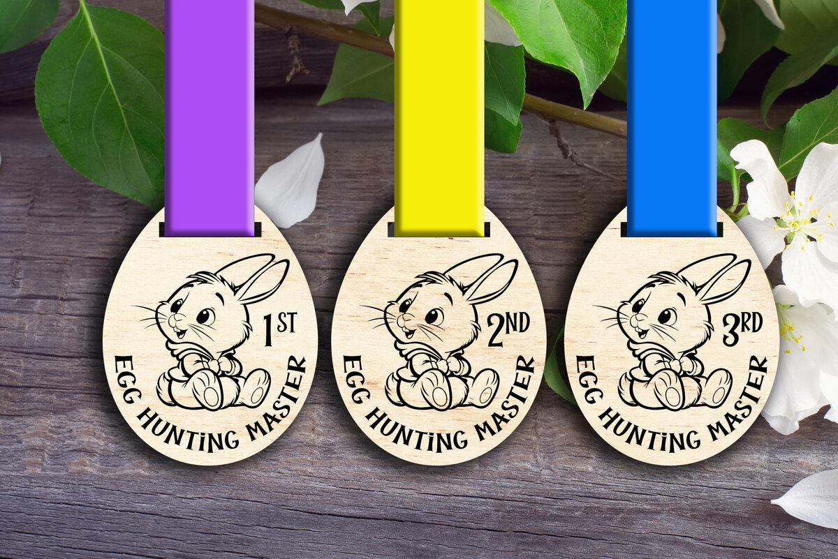 Σετ των 2 Intra απο ξύλο plywood  Χρώμα wenge 3mm-4mm πάχος - Κύρια μετάλλια κυνηγιού αυγών Δίασταση 15x15 cm INTRAFABR-69406325