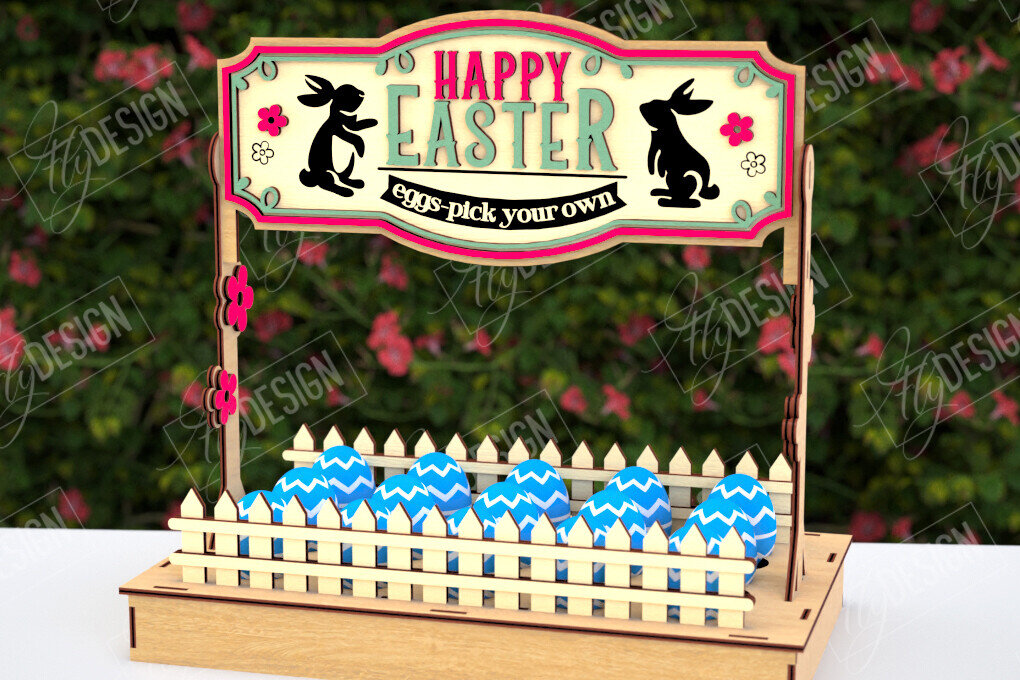 Σετ των 2 Intra απο ξύλο plywood  Χρώμα wenge 3mm-4mm πάχος - Στάση αυγών για το πασχαλινό πακέτο | Αυγοθήκη Δίασταση 15x15 cm INTRAFABR-81843712