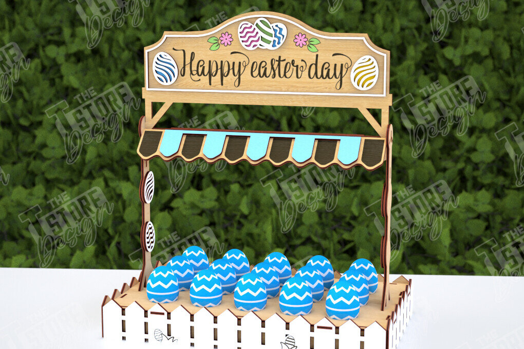 Σετ των 2 Intra απο ξύλο plywood  Χρώμα wenge 3mm-4mm πάχος - Αυγοστάσιο για το Πάσχα | Πασχαλινό Λαγουδάκι |CNC Δίασταση 15x15 cm INTRAFABR-93702900