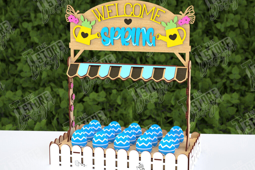 Σετ των 2 Intra απο ξύλο plywood  Χρώμα wenge 3mm-4mm πάχος - Αυγοστάσιο για το Πάσχα | Πασχαλινό Λαγουδάκι |CNC Δίασταση 15x15 cm INTRAFABR-71996360