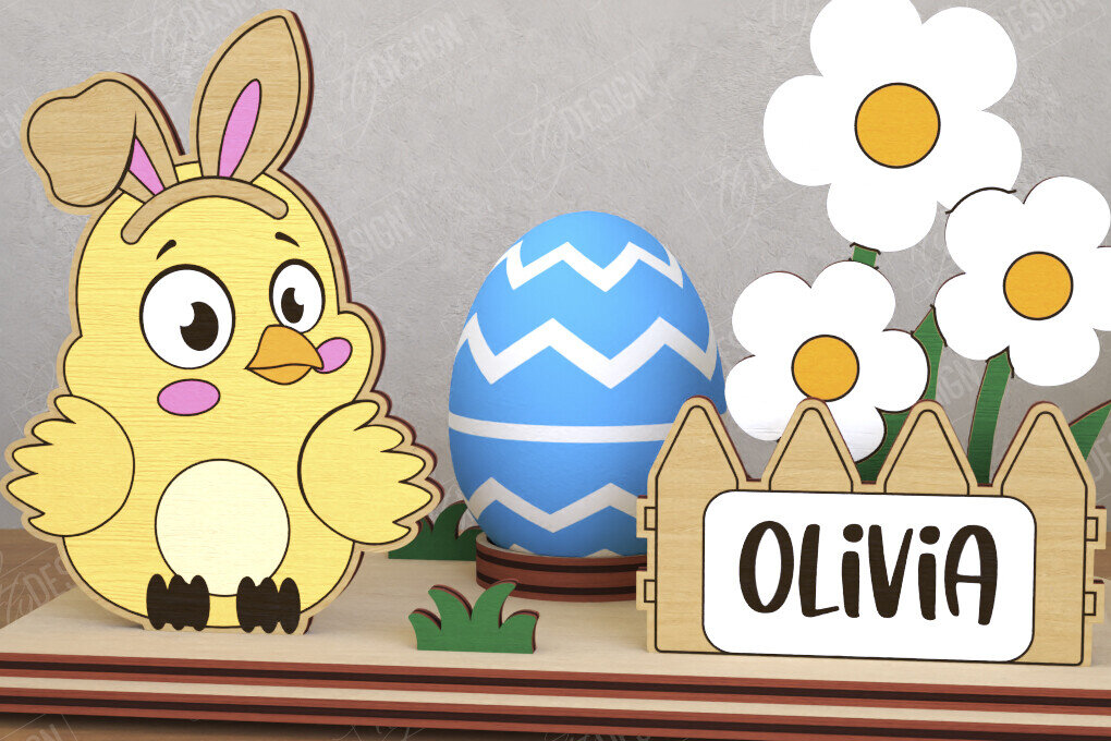 Σετ των 2 Intra απο ξύλο plywood  Χρώμα wenge 3mm-4mm πάχος - Αυγοστάσιο για το Πάσχα | Πασχαλινή αυγοθήκη Δίασταση 15x15 cm INTRAFABR-71627967