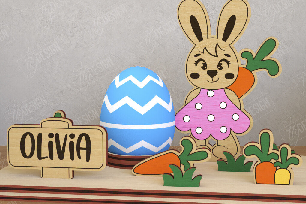 Σετ των 2 Intra απο ξύλο plywood  Χρώμα wenge 3mm-4mm πάχος - Αυγοστάσιο για το Πάσχα | Πασχαλινή αυγοθήκη Δίασταση 15x15 cm INTRAFABR-40254032