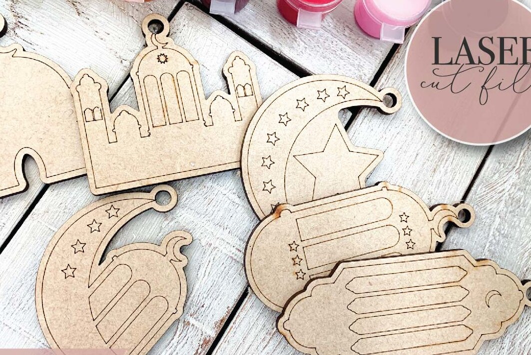 Intra απο ξύλο plywood  Χρώμα wenge 3mm-4mm πάχος - Eid and Ramadan Paint Kit Δίασταση 30x20 cm INTRAFABR-98882583