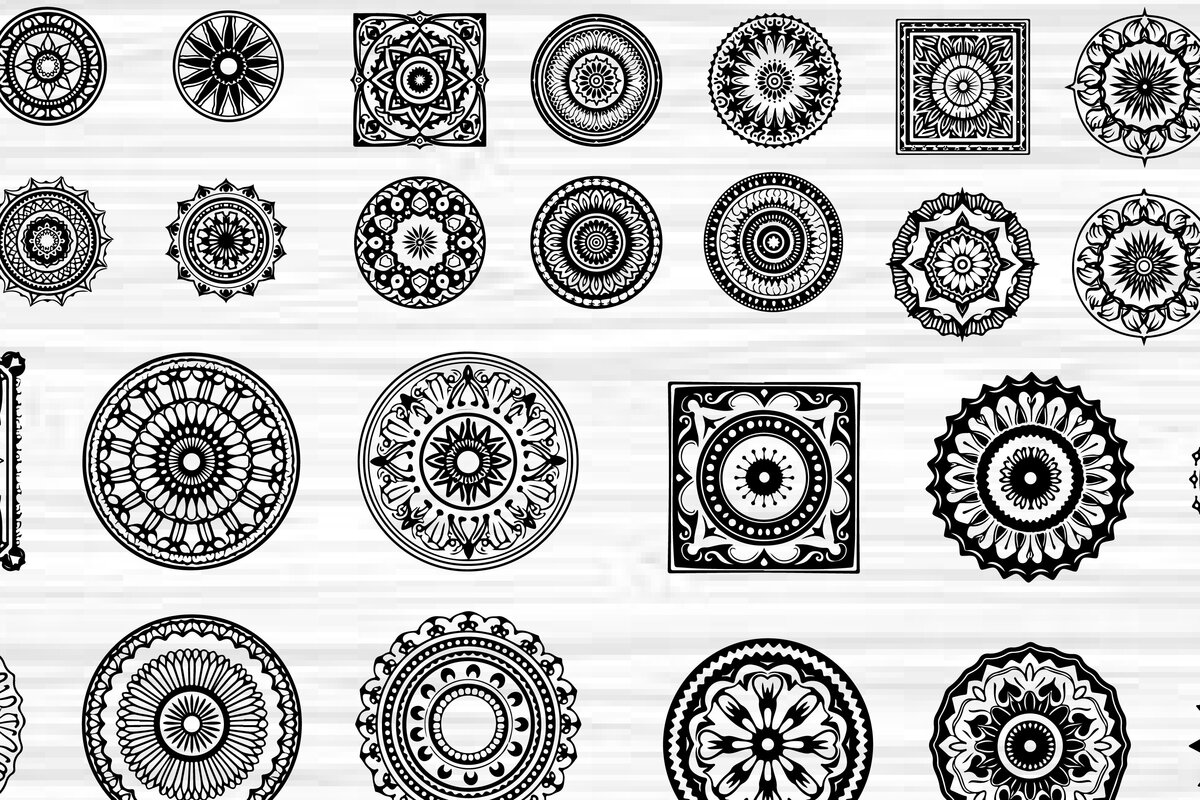 Σετ των 2 Intra απο ξύλο plywood  Χρώμα wenge 3mm-4mm πάχος - Κομψή δέσμη με floral πάνελ Δίασταση 6x6 cm INTRAFABR-110452496