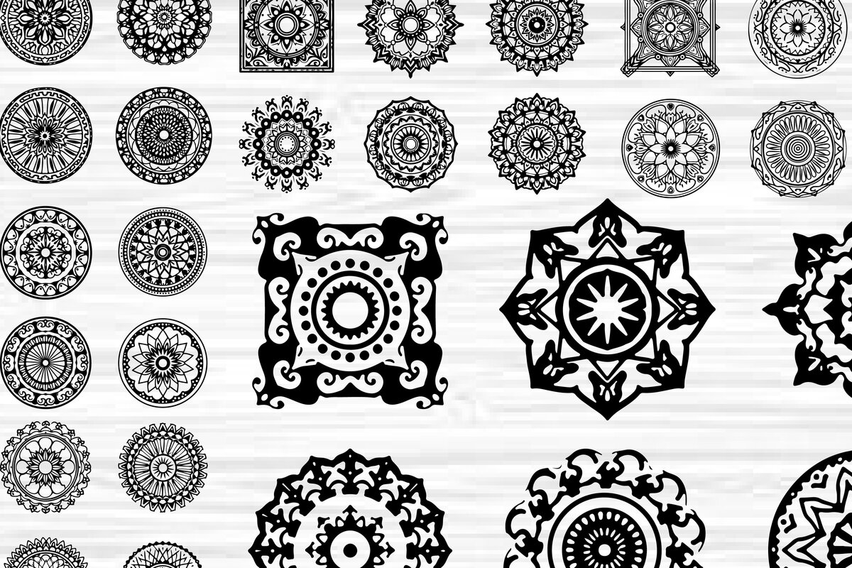 Σετ των 2 Intra απο ξύλο plywood  Χρώμα wenge 3mm-4mm πάχος - Κομψή δέσμη με floral πάνελ Δίασταση 6x6 cm INTRAFABR-110324894