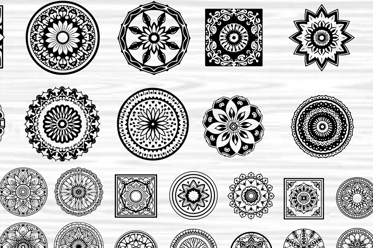 Σετ των 2 Intra απο ξύλο plywood  Χρώμα wenge 3mm-4mm πάχος - Κομψή δέσμη με floral πάνελ Δίασταση 6x6 cm INTRAFABR-110324907