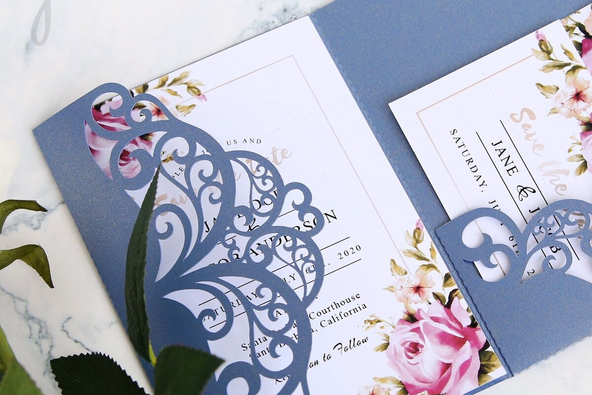 Intra απο ξύλο plywood  Χρώμα wenge 3mm-4mm πάχος - Κομψό πρότυπο προσκλητηρίου γάμου Δίασταση 127x178 cm INTRAFABR-94818707