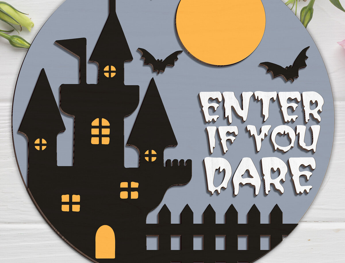 Σετ των 2 Intra απο ξύλο plywood  Χρώμα wenge 3mm-4mm πάχος - Εισαγάγετε εάν τολμάτε Σήμα πόρτας Δίασταση 20x20 cm INTRAFABR-99827975