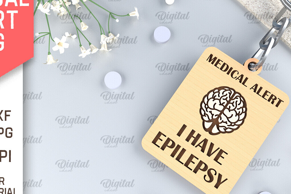 Intra απο ξύλο plywood  Χρώμα wenge 3mm-4mm πάχος - Ετικέτα προειδοποίησης επιληψίας .Ετικέτα ειδοποίησης ιατρικής Δίασταση 30x20 cm INTRAFABR-100735926