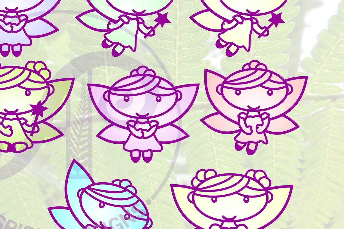 Intra απο ξύλο plywood  Χρώμα wenge 3mm-4mm πάχος - Fairy Cut out Layer Cut File Bundle Δίασταση 30x20 cm INTRAFABR-123482564