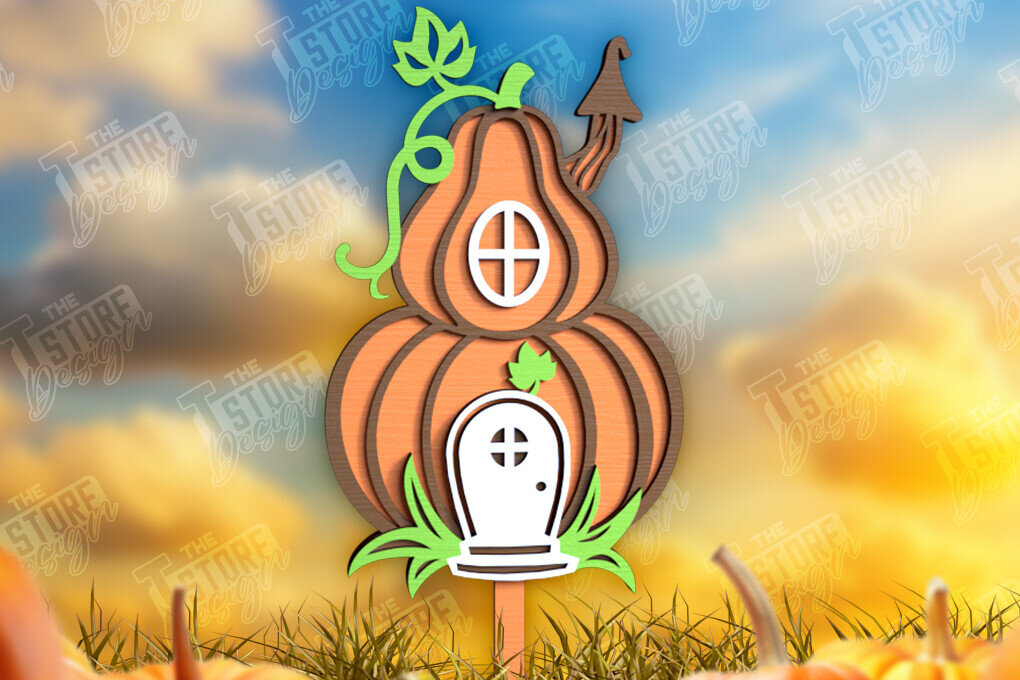 Σετ των 2 Intra απο ξύλο plywood  Χρώμα wenge 3mm-4mm πάχος - Fall Garden Stake | Διακόσμηση Κήπου Δίασταση 20x20 cm INTRAFABR-35641294