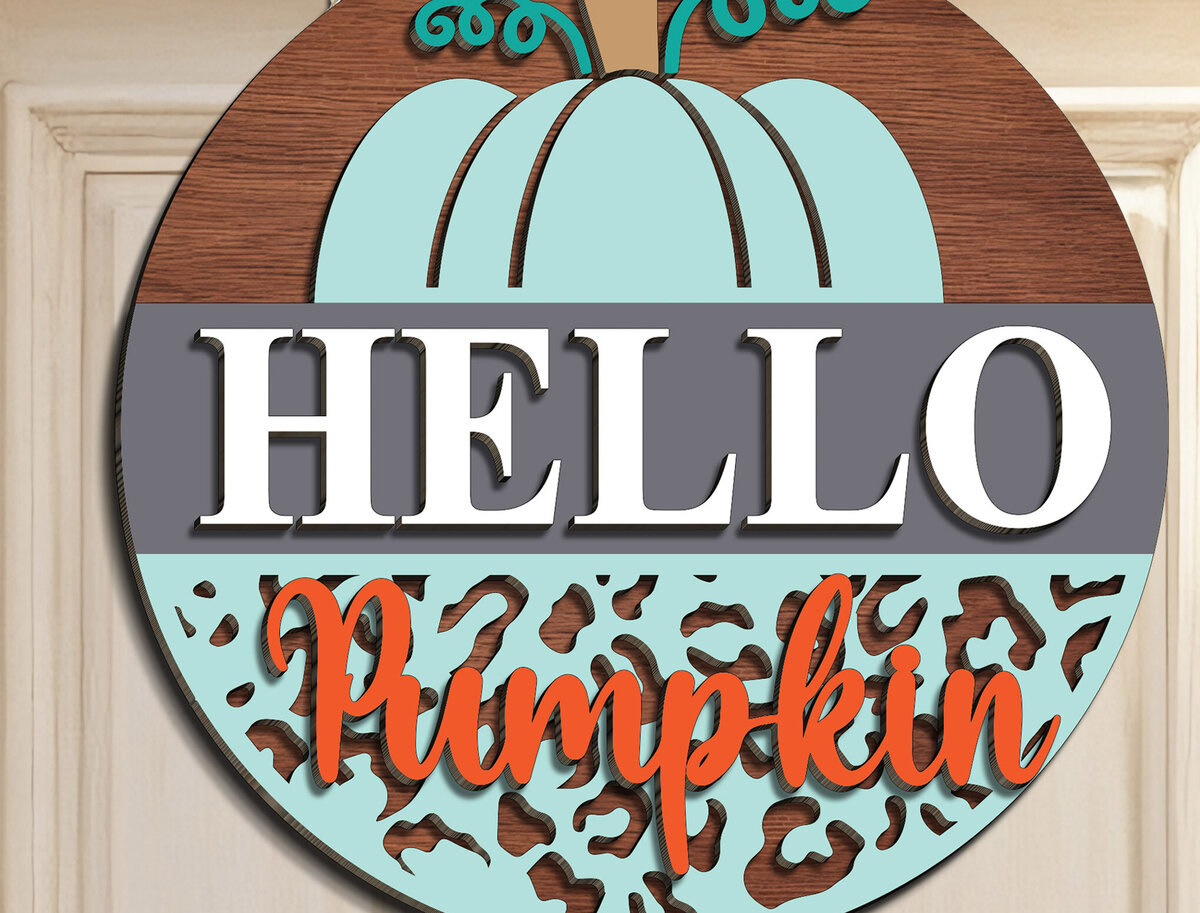 Σετ των 2 Intra απο ξύλο plywood  Χρώμα wenge 3mm-4mm πάχος - Πινακίδα φθινοπωρινής βεράντας στρογγυλή πόρτα Δίασταση 20x20 cm INTRAFABR-80088374