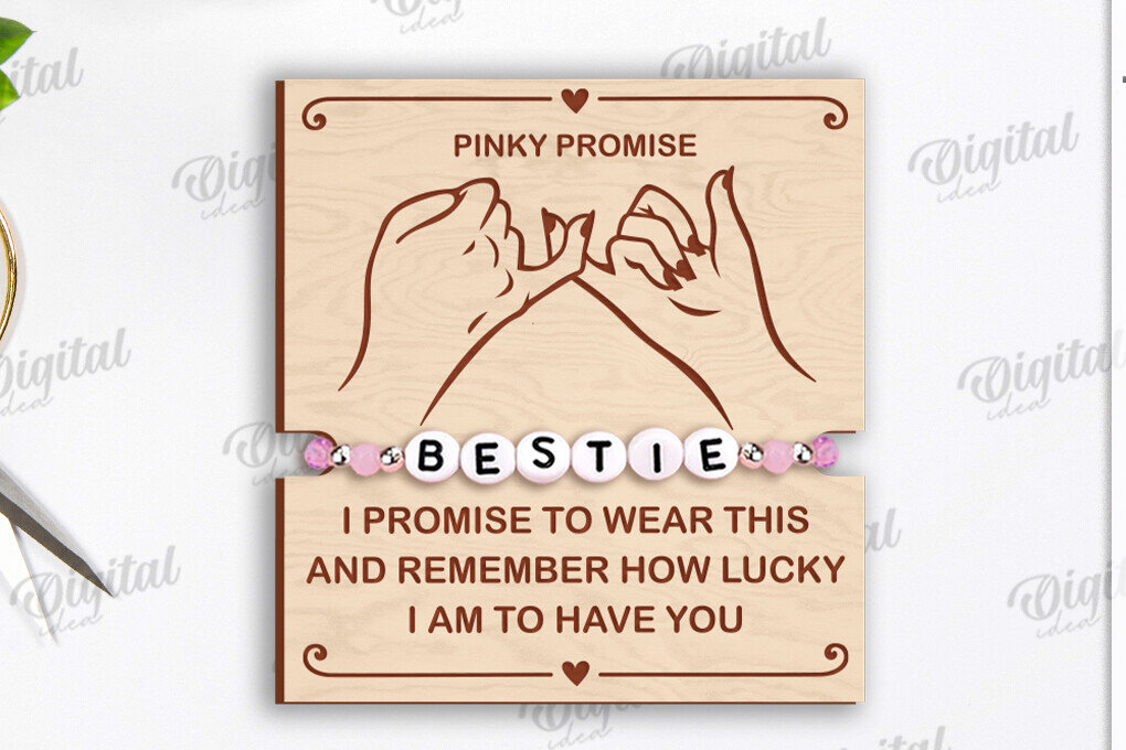 Σετ των 2 Intra απο ξύλο plywood  Χρώμα wenge 3mm-4mm πάχος - Οικογενειακή θήκη βραχιολιού κοπής με λέιζερ Δίασταση 4x4 cm INTRAFABR-32559214