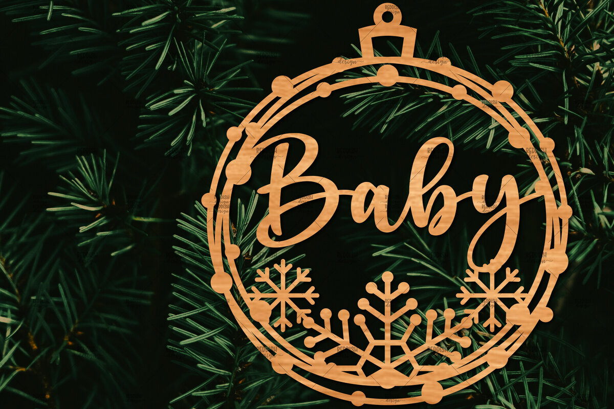 Σετ των 2 Intra απο ξύλο plywood  Χρώμα wenge 3mm-4mm πάχος - Οικογενειακή Χριστουγεννιάτικη Διακόσμηση Δίασταση 20x20 cm INTRAFABR-74640922