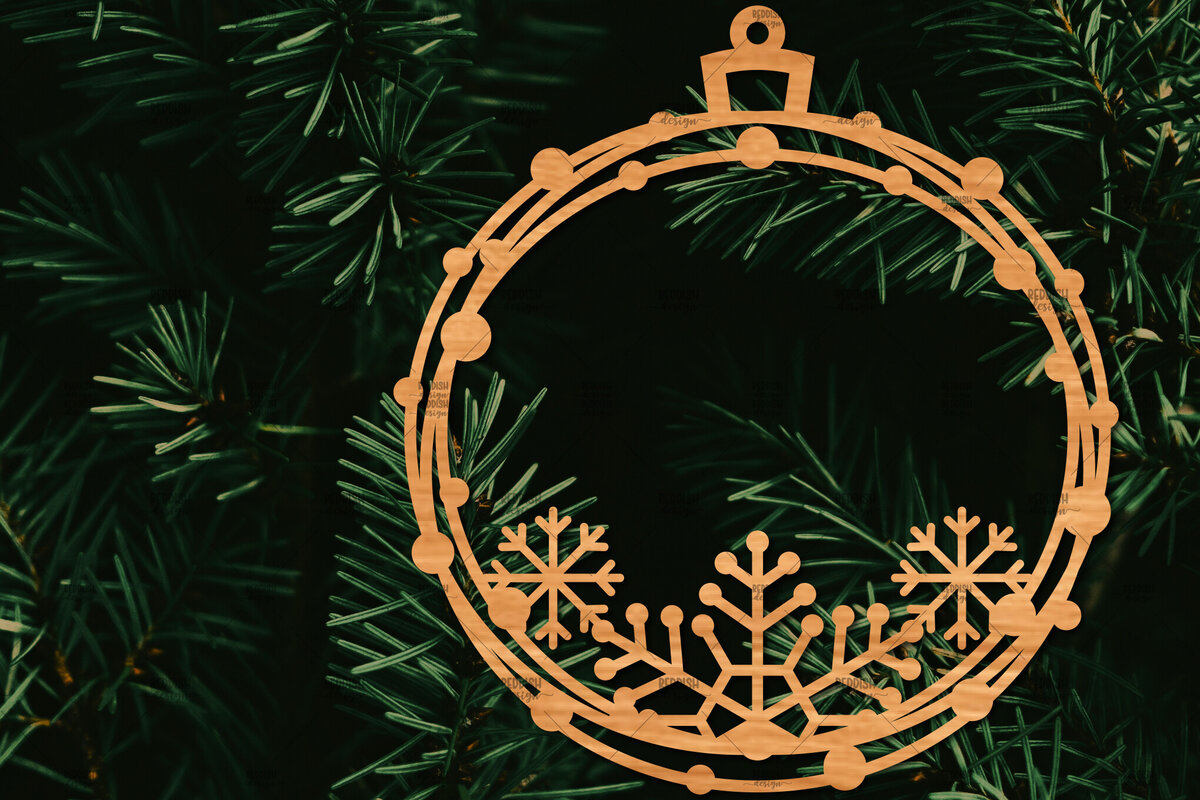 Σετ των 2 Intra απο ξύλο plywood  Χρώμα wenge 3mm-4mm πάχος - Οικογενειακή Χριστουγεννιάτικη Διακόσμηση Δίασταση 20x20 cm INTRAFABR-69705133