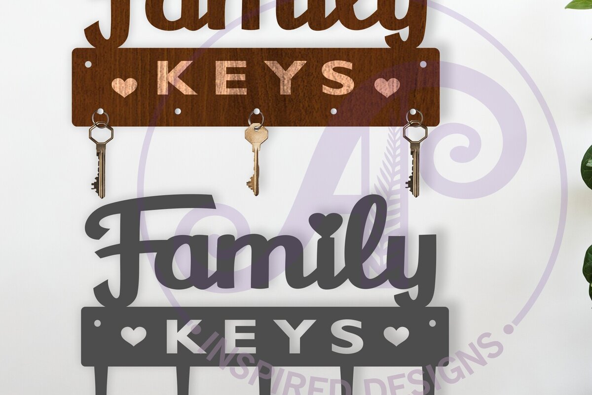 Intra απο ξύλο plywood  Χρώμα wenge 3mm-4mm πάχος - Σχέδια θήκης για οικογενειακά κλειδιά Δίασταση 30x20 cm INTRAFABR-95642944