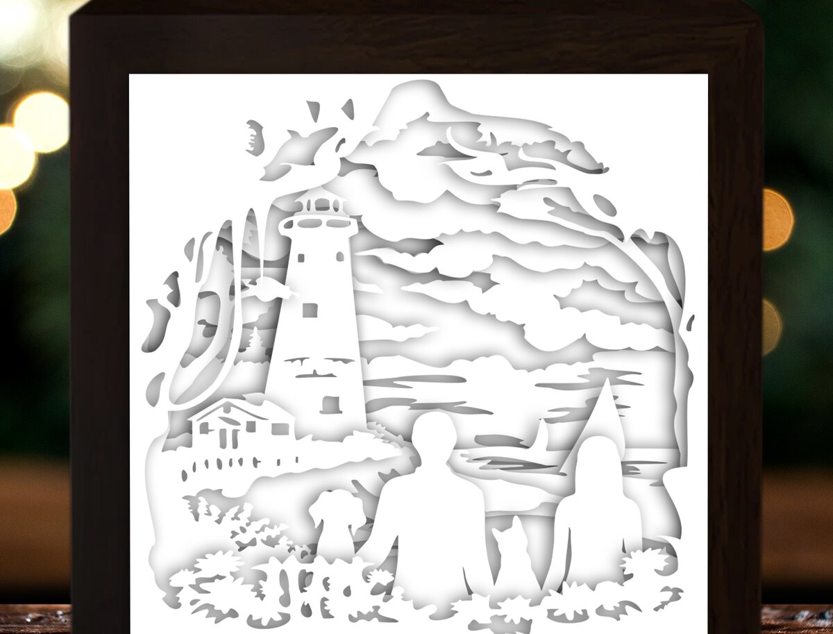 Σετ των 2 Intra απο ξύλο plywood  Χρώμα wenge 3mm-4mm πάχος - Φωτιστικό κουτί κοπής χαρτιού μέλους οικογένειας Δίασταση 20x20 cm INTRAFABR-95711658