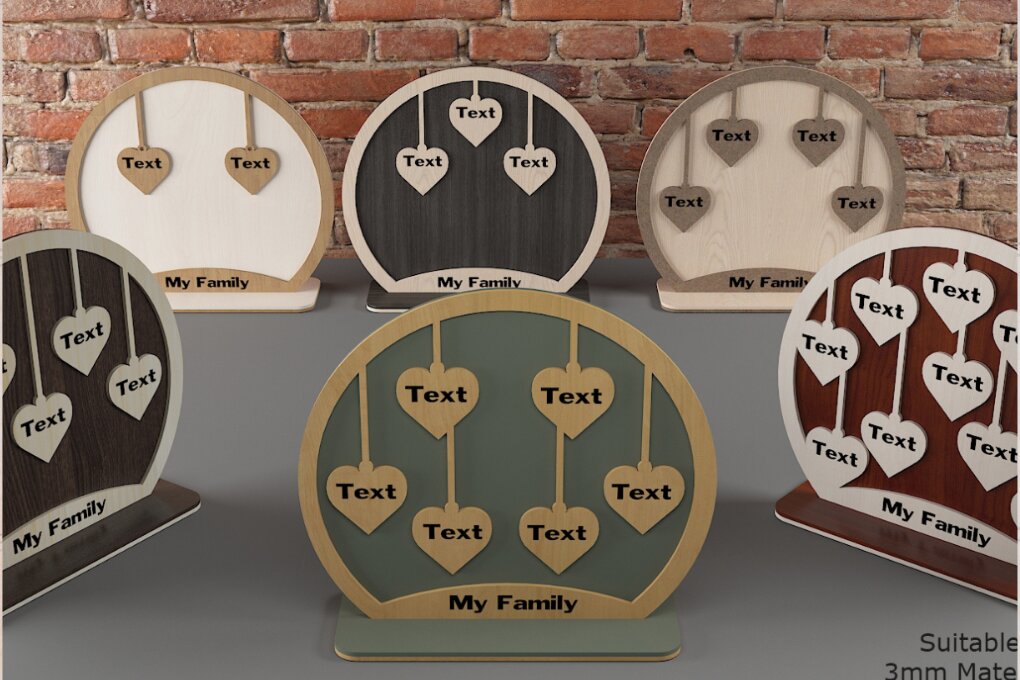 Σετ των 2 Intra απο ξύλο plywood  Χρώμα wenge 3mm-4mm πάχος - Ξύλινη κρεμάστρα 285 μελών της οικογένειας Δίασταση 20x20 cm INTRAFABR-95711703