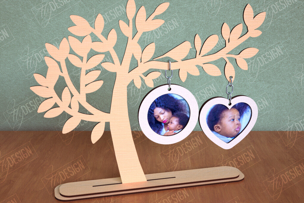 Intra απο ξύλο plywood  Χρώμα wenge 3mm-4mm πάχος - Κορνίζα Οικογενειακό Δέντρο | Διακόσμηση σπιτιού|CNC Δίασταση 20x25 cm INTRAFABR-59159603