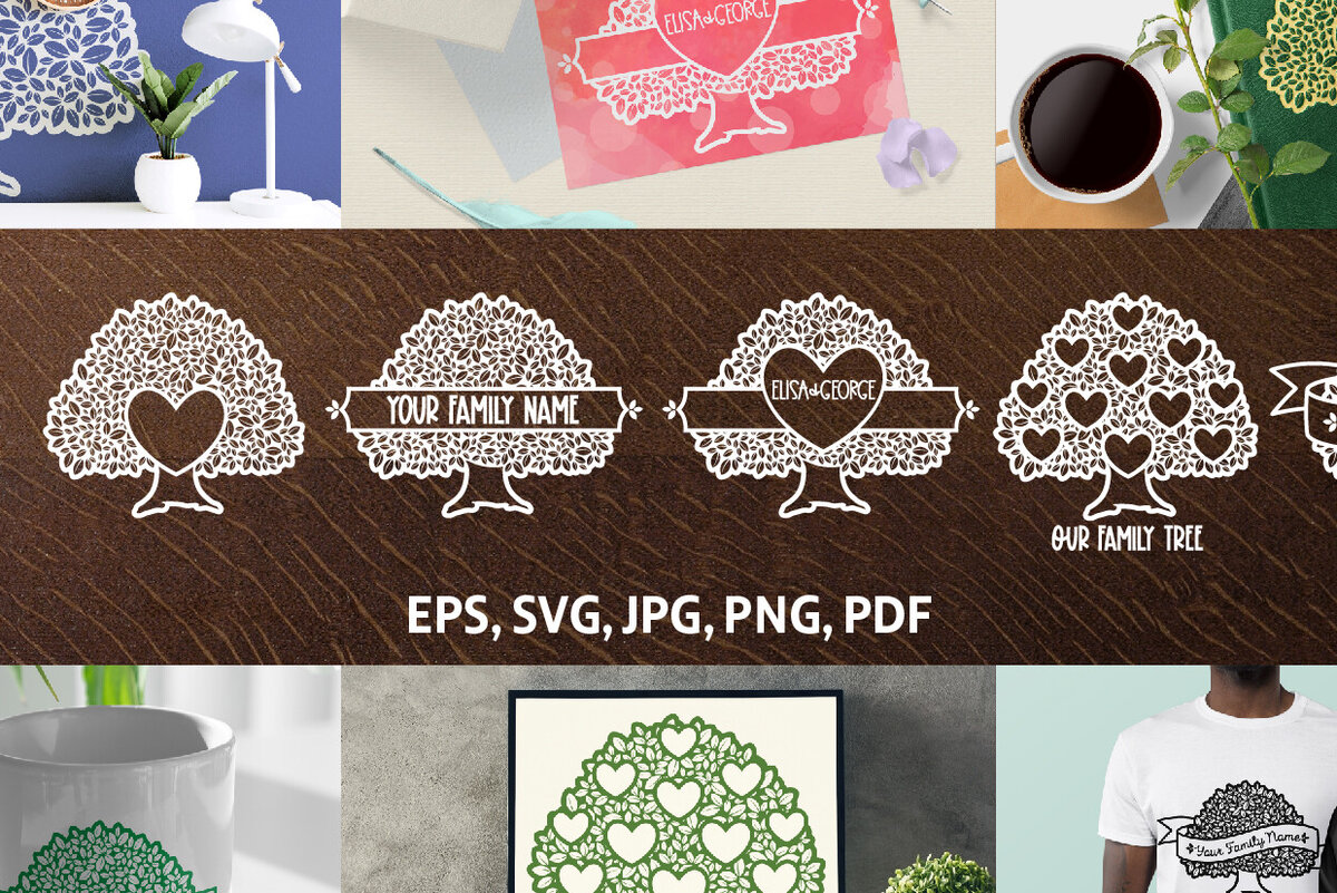 Intra απο ξύλο plywood  Χρώμα wenge 3mm-4mm πάχος - Στένσιλ οικογενειακού δέντρου Δίασταση 5000x5000 cm INTRAFABR-17815193