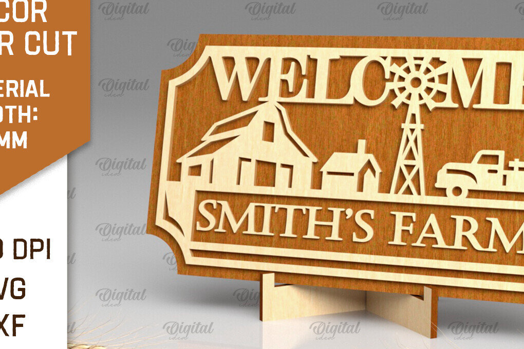 Intra απο ξύλο plywood  Χρώμα wenge 3mm-4mm πάχος - Διακόσμηση αγροικίας με λέιζερ Δίασταση 30x20 cm INTRAFABR-94102510