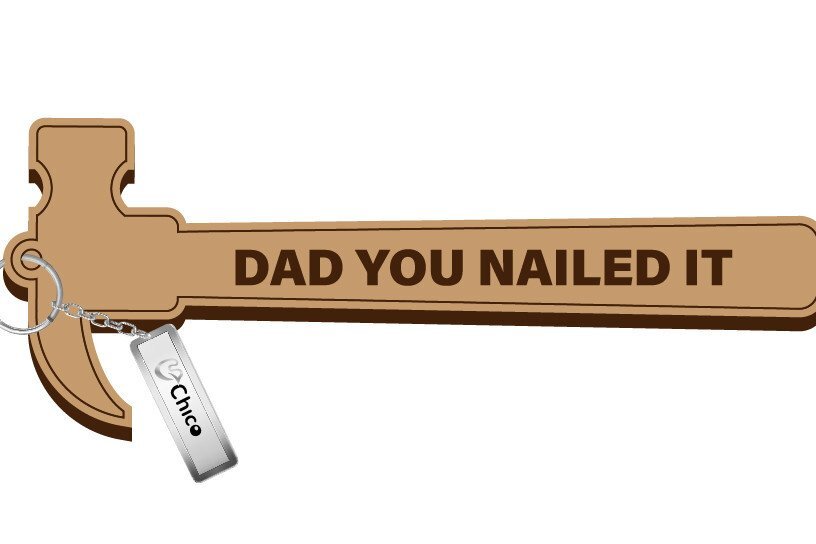 Σετ των 2 Intra απο ξύλο plywood  Χρώμα wenge 3mm-4mm πάχος - Father Day Μπρελόκ - Μπρελόκ Δίασταση 4x4 cm INTRAFABR-31248054