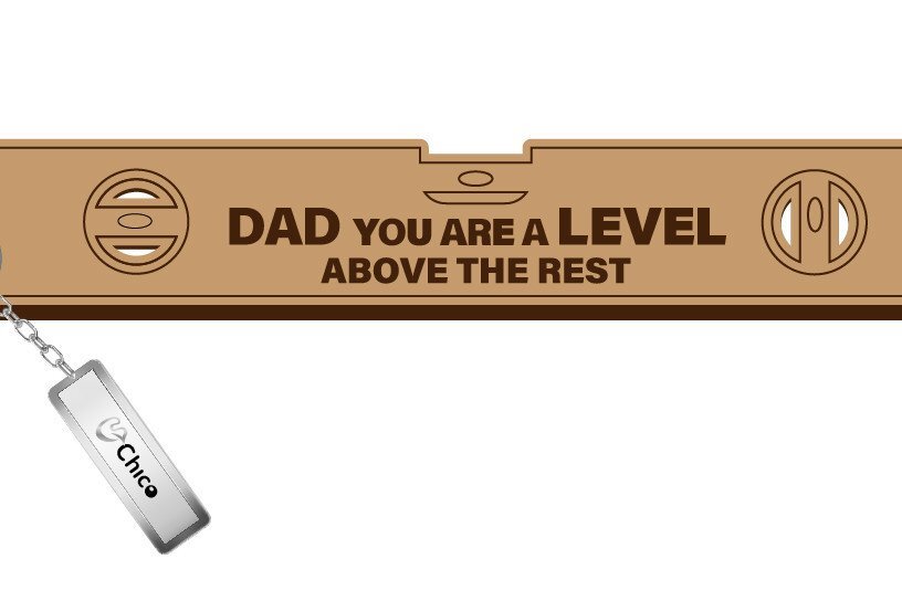 Σετ των 2 Intra απο ξύλο plywood  Χρώμα wenge 3mm-4mm πάχος - Father Day Μπρελόκ - Μπρελόκ Δίασταση 4x4 cm INTRAFABR-121762399