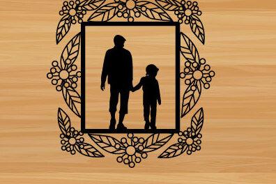 Intra απο ξύλο plywood  Χρώμα wenge 3mm-4mm πάχος - διακόσμηση τοίχου με λέιζερ για την ημέρα του πατέρα Δίασταση 40x50 cm INTRAFABR-118679686