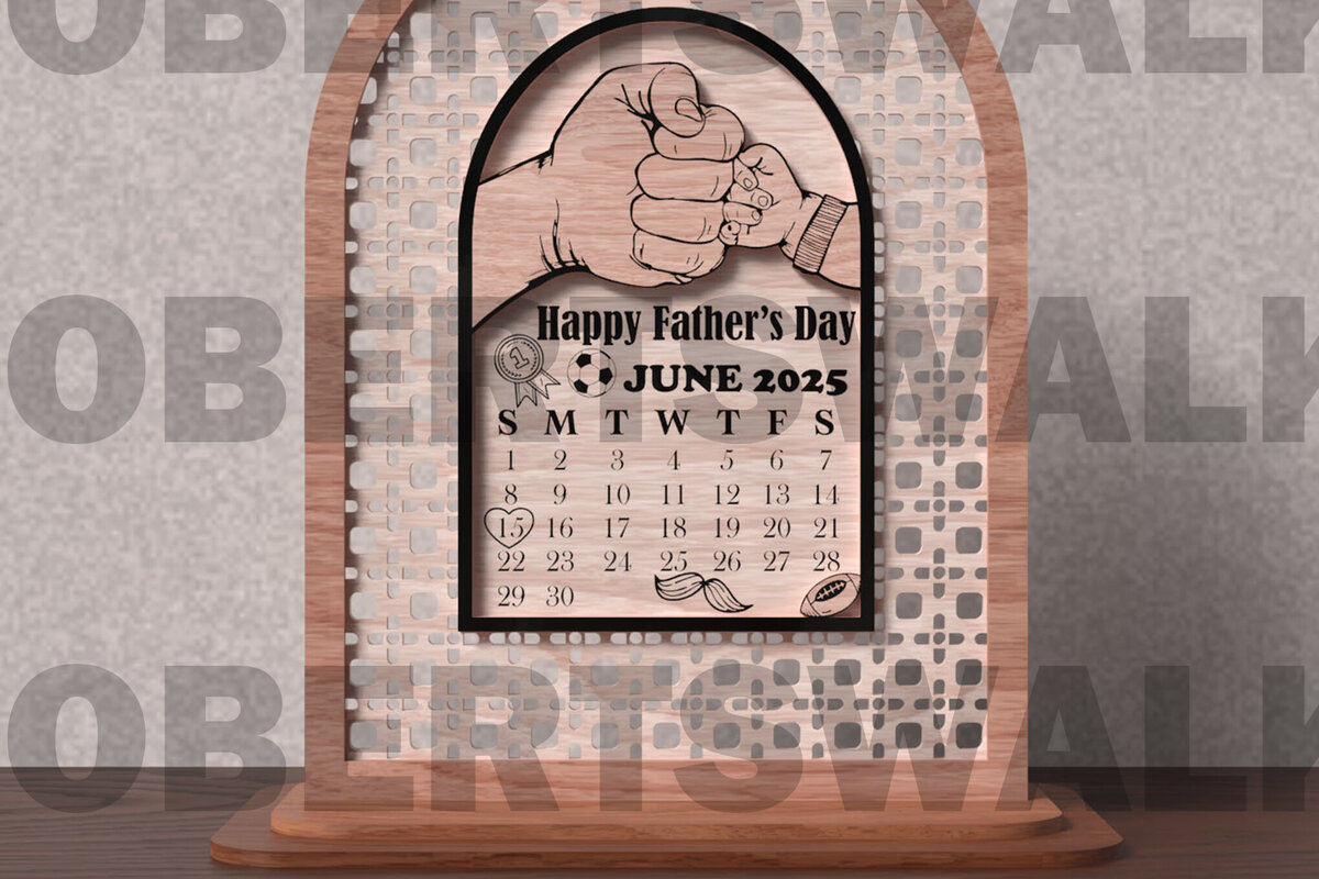 Intra απο ξύλο plywood  Χρώμα wenge 3mm-4mm πάχος - Σημάδι ημερολογίου για την Ημέρα του Πατέρα 2025 Δίασταση 30x20 cm INTRAFABR-122885750