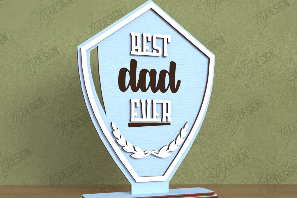 Σετ των 2 Intra απο ξύλο plywood  Χρώμα wenge 3mm-4mm πάχος - Βραβείο για την Ημέρα του Πατέρα | Εξατομικευμένο τρόπαιο Δίασταση 20x20 cm INTRAFABR-121763334