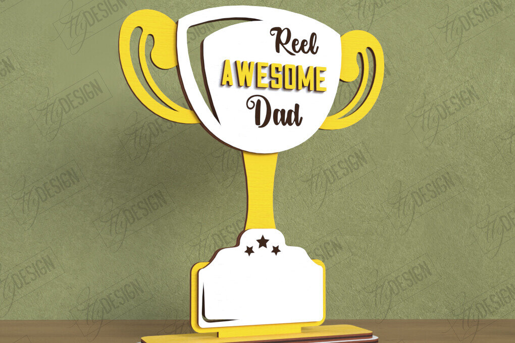 Σετ των 2 Intra απο ξύλο plywood  Χρώμα wenge 3mm-4mm πάχος - Βραβείο για την Ημέρα του Πατέρα | Εξατομικευμένο τρόπαιο Δίασταση 20x20 cm INTRAFABR-122085598