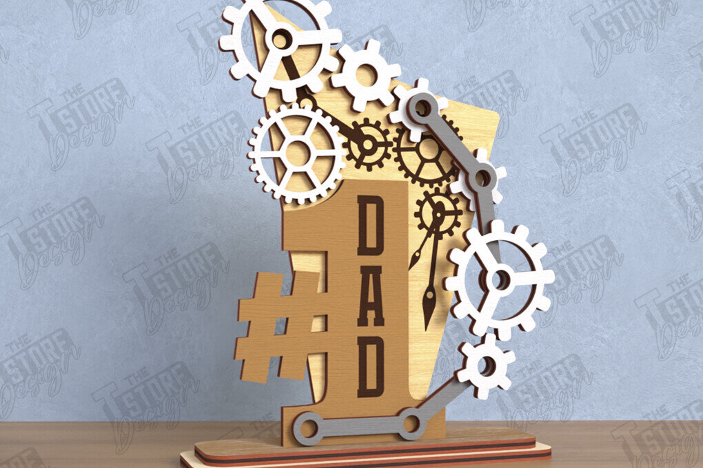 Σετ των 2 Intra απο ξύλο plywood  Χρώμα wenge 3mm-4mm πάχος - Βραβείο για την Ημέρα του Πατέρα | Ξύλινο τρόπαιο | CNC Δίασταση 20x20 cm INTRAFABR-25563326