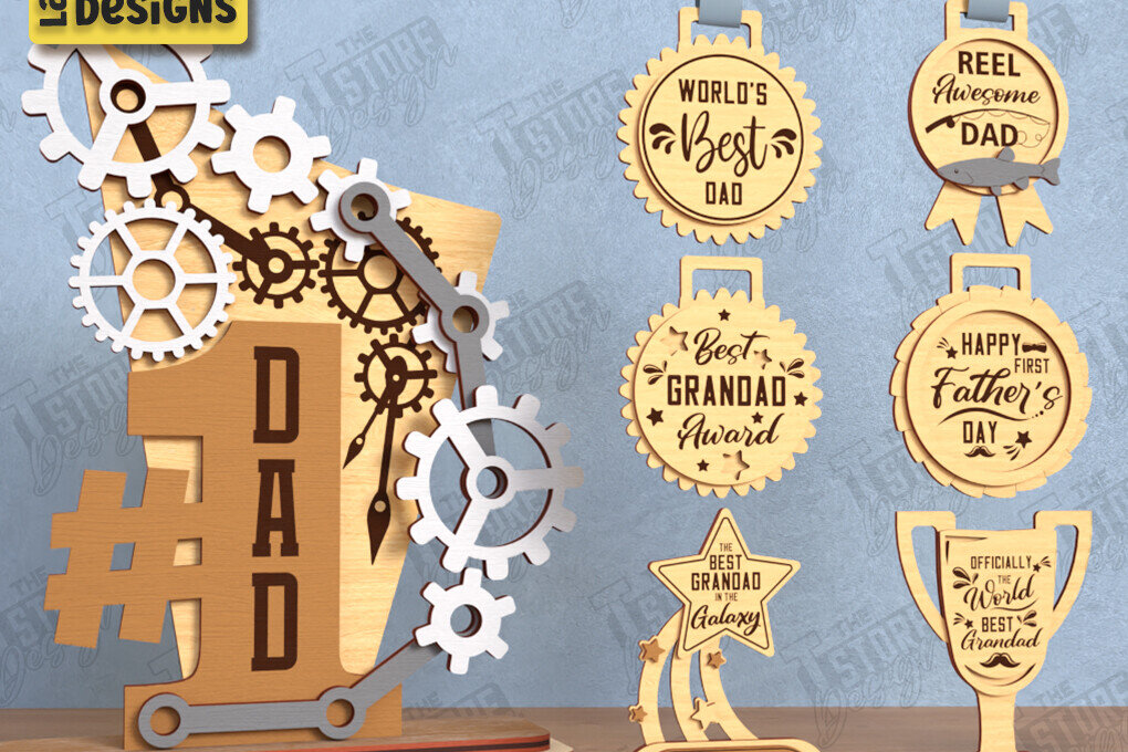 Σετ των 2 Intra απο ξύλο plywood  Χρώμα wenge 3mm-4mm πάχος - Πακέτο βραβείων για την Ημέρα του Πατέρα|Ξύλινο τρόπαιο Δίασταση 20x20 cm INTRAFABR-116663838