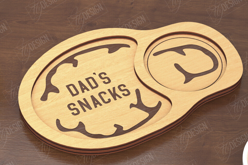 Intra απο ξύλο plywood  Χρώμα wenge 3mm-4mm πάχος - Πίνακας σνακ μπύρας για την ημέρα του πατέρα|Δίσκος σνακ Δίασταση 40x50 cm INTRAFABR-77361914