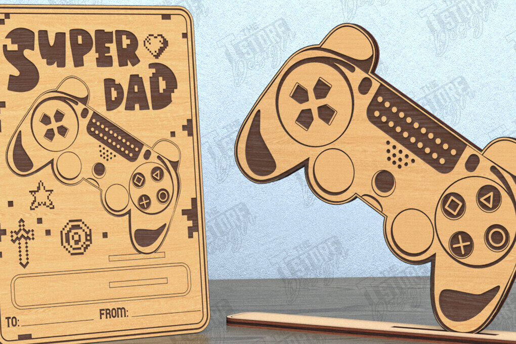 Σετ των 2 Intra απο ξύλο plywood  Χρώμα wenge 3mm-4mm πάχος - Κάρτα για τη γιορτή του πατέρα | Ευχετήρια κάρτα | Δώρο Δίασταση 10x15 cm INTRAFABR-24436109