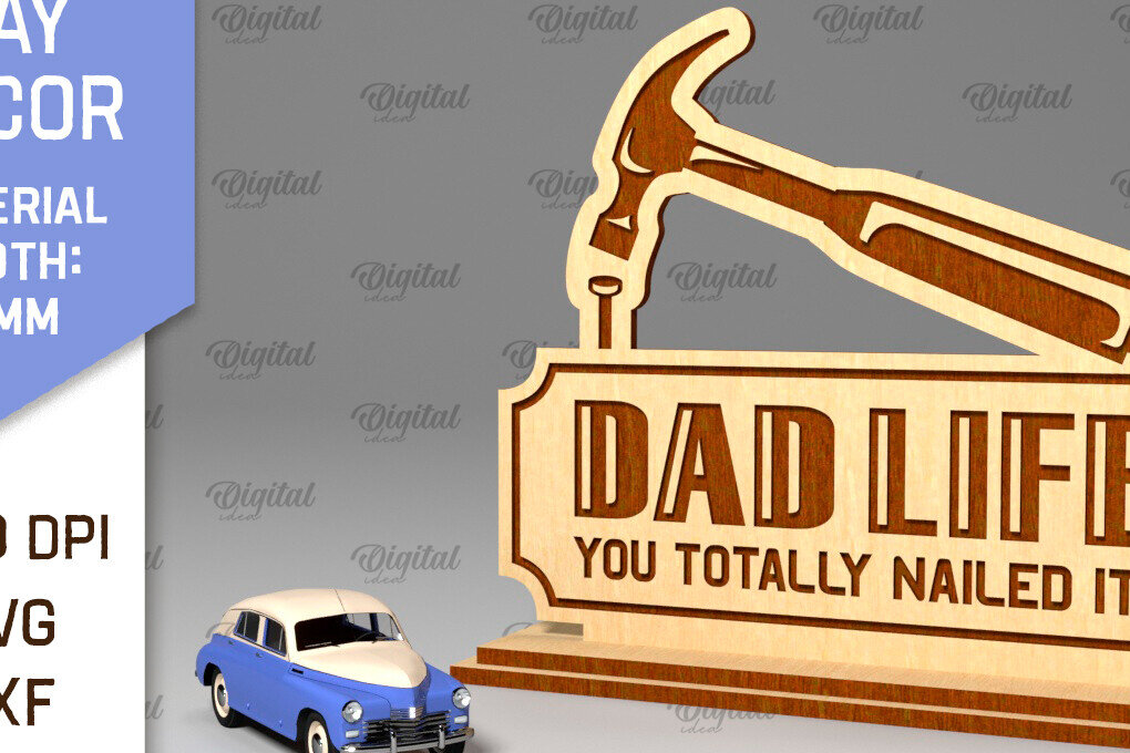 Intra απο ξύλο plywood  Χρώμα wenge 3mm-4mm πάχος - Διακόσμηση για την Ημέρα του Πατέρα Δίασταση 30x20 cm INTRAFABR-124957657