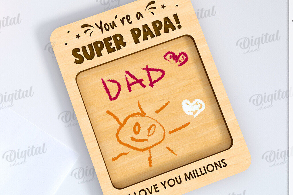 Intra απο ξύλο plywood  Χρώμα wenge 3mm-4mm πάχος - Λέιζερ δώρου σχεδίασης πλάκας ημέρας του πατέρα Δίασταση 30x20 cm INTRAFABR-17361309