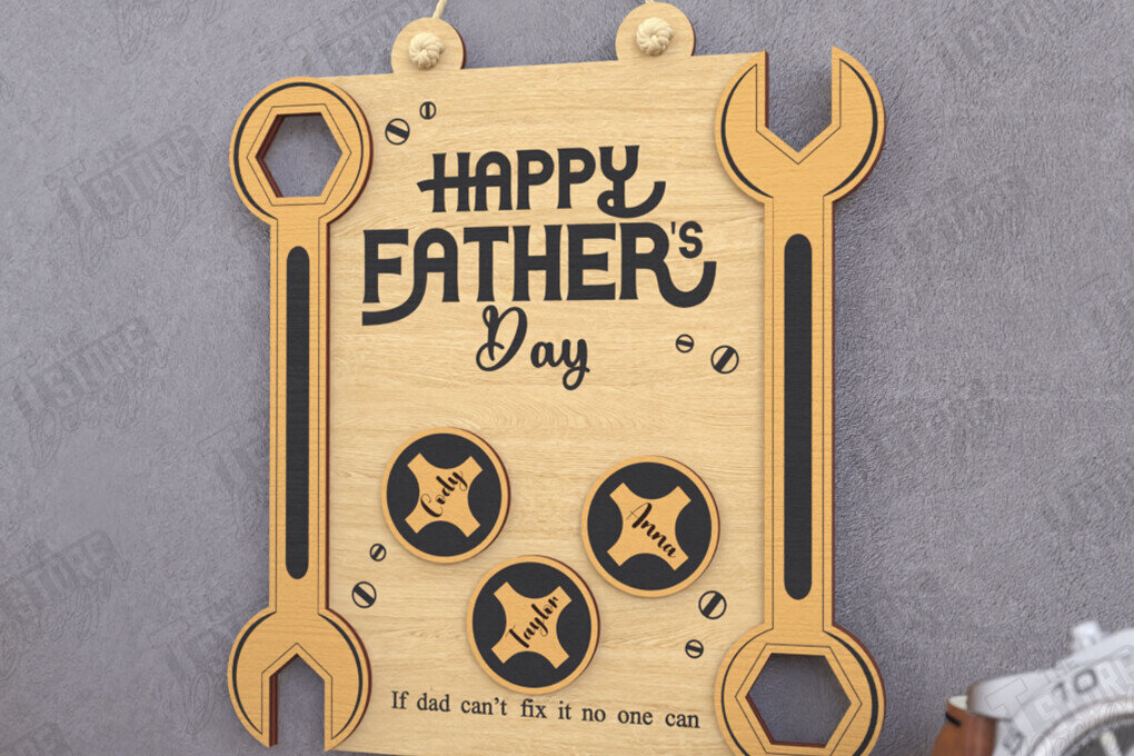 Intra απο ξύλο plywood  Χρώμα wenge 3mm-4mm πάχος - Γιορτή του Πατέρα | Οικογενειακά σημάδια Δίασταση 30x20 cm INTRAFABR-78252923